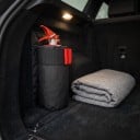 Držák na hasicí přístroj do auta Pouzdro pro přístroj do 2 kg a 2 l Výška 24 cm Průměr 11 cm Polyester Oxford Černý Suchý zip do kufru 4