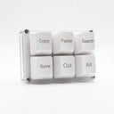 Programovatelná makro klávesnice 6 kláves Copy Paste Search Save Cut All USB-C Mechanická mini klávesnice pro kancelář 4