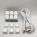 Programovatelná makro klávesnice 6 kláves Copy Paste Search Save Cut All USB-C Mechanická mini klávesnice pro kancelář 8