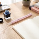 Glas Dip Pen mini 13,5 cm Kurzer Stift aus Borosilikatglas mit gerillter Spitze Für Kalligrafie und Zeichnen 4