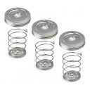 Fermenteringslåg 3 stk med fjedre 86 mm Rustfrit stål 316 Silikoneventil Sølv Til glas med bred åbning Til fermentering 1