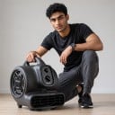 Effektiv gulvventilator XPOWER P-230AT Tre hastigheder og timer 180 W 700 CFM Krop af PP med håndtag og 3 m kabel 4