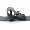 Plátený opasek s dvojitou D prackou 130 x 3,8 cm Taktický textilný pás s kovovými krúžkami Unisex k džínsom i nohaviciam 6