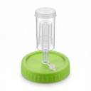 Fermenteringslåg med gærventil 86 mm Plastlåg til Mason-glass med bred åbning Lys grøn Til fermentering af grøntsager og kål 1