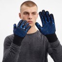 Gant de protection avec éléments antidérapants Longueur 25 cm Cinq doigts avec manchette côtelée Matériau tricoté Motif flammes 6
