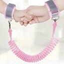 Kindergeschirr mit Flügeln 2in1 Spiralkabel 1,5 m mit Handgelenkband und Leine 150 cm Für Spaziergänge und Einkäufe 3