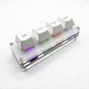 Mini makro klávesnica 4 klávesy Vybrať všetko Vystrihnúť Kopírovať a Vložiť Programovateľné RGB podsvietenie USB-C pre PC 2