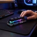 Mini makro klávesnica 4 klávesy Vybrať všetko Vystrihnúť Kopírovať a Vložiť Programovateľné RGB podsvietenie USB-C pre PC 5