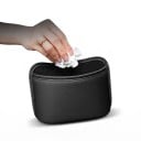 Úložný box do auta 20 x 14,5 x 9 cm z ekokůže Kovový klip a měkká výstelka Držák na pití a koš Na opěradlo i dveře 7
