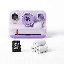 Dětský fotoaparát s okamžitým tiskem 2,4″ IPS displej 48 Mpx 1080P video Bluetooth tisk z mobilu Karta 32 GB Pro děti 4