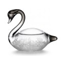 Bouřkové sklo Storm Glass ve tvaru labutě 8,2 x 4,2 x 6,5 cm Barometr s krystaly z borosilikátového skla Průhledný Dekorace na stůl 3