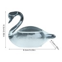 Bouřkové sklo Storm Glass ve tvaru labutě 8,2 x 4,2 x 6,5 cm Barometr s krystaly z borosilikátového skla Průhledný Dekorace na stůl 4