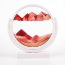 Image de sable 3D rotatif 20,2 x 21,4 cm Image de sable rond avec du sable en verre mobile avec support Décoration de table 5