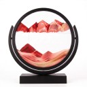 Image de sable 3D rotatif 20,2 x 21,4 cm Image de sable rond avec du sable en verre mobile avec support Décoration de table 14
