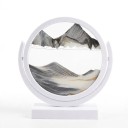 Image de sable 3D rotatif 20,2 x 21,4 cm Image de sable rond avec du sable en verre mobile avec support Décoration de table 15