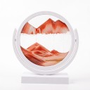 Image de sable 3D rotatif 20,2 x 21,4 cm Image de sable rond avec du sable en verre mobile avec support Décoration de table 22