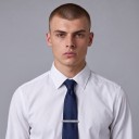 Kravatszíj 5 cm Fém kravatszíj bordázott mintával és sima ferde csíkokkal Ezüst Férfi kiegészítő öltönyhöz 2
