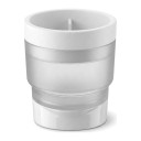 Fumoir à cocktails et whisky Baril en bois 10 x 6,4 cm avec support pour verre et moule à glace ronde Ensemble pour aromatiser les boissons 5