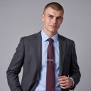 Nyakkendőcsipesz 5 cm Fém nyakkendőcsipesz sima kerettel és finom átlós barázdálással Ezüst Férfi kiegészítő öltönyhöz és inghez 4