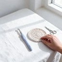 Hæklenål 8,0 mm Lys blå med blødt greb og tommelfingerstøtte Aluminiumshoved Til meget tykke garn Typer til tæpper og kurve 4