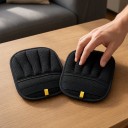 2 pcs gants électrostatiques pour poils de chiens et de chats 23,5 x 17 cm Poche en maille à cinq doigts et surface grise Noire Pour canapé 2