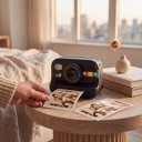Dětský fotoaparát s okamžitým tiskem 12 Mpx 1080P video LED blesk Filtry a nálepky Termotisk bez inkoustu Karta 32 GB 4