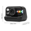 Dětský fotoaparát s okamžitým tiskem 12 Mpx 1080P video LED blesk Filtry a nálepky Termotisk bez inkoustu Karta 32 GB 6