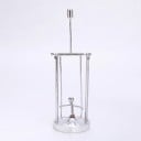 Kinetisk gynge med figur i metalramme 6,5 x 19 cm Sølv pendel dekoration til skrivebordet i kontoret og stuen 1