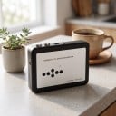 Ezcap 231 Cassette Player with MP3 Conversion to USB Flash Drive Without Computer Automatic Reverse 113 x 82 x 32 mm Black and Silver 7