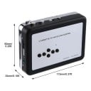Ezcap 231 Cassette Player with MP3 Conversion to USB Flash Drive Without Computer Automatic Reverse 113 x 82 x 32 mm Black and Silver 9