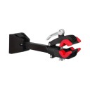 Wall-Mounted Bicycle Holder with Clamping Jaw and Quick Release Lever Frame 25–40 mm Load Capacity 20 kg Length 36 cm Steel and ABS Black For Garage 1