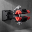 Wall-Mounted Bicycle Holder with Clamping Jaw and Quick Release Lever Frame 25–40 mm Load Capacity 20 kg Length 36 cm Steel and ABS Black For Garage 6