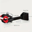 Wall-Mounted Bicycle Holder with Clamping Jaw and Quick Release Lever Frame 25–40 mm Load Capacity 20 kg Length 36 cm Steel and ABS Black For Garage 7