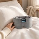 Maska na spaní s Bluetooth 5.2 sluchátky a mikrofonem Tvarovaný střih Výdrž přes 10 h Nabíjení USB-C Na spánek i cesty 6