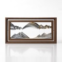 Drehbares 3D-Bild mit bewegtem Sand 40,5 x 20,5 cm Sandpendelbild im Holzrahmen Dekoration für das Wohnzimmer 3