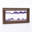 Drehbares 3D-Bild mit bewegtem Sand 40,5 x 20,5 cm Sandpendelbild im Holzrahmen Dekoration für das Wohnzimmer 14