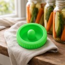 Fermenteringslåg 86 mm med ventil Plastisk skruelåg til konserveringsglas med bred åbning Grøn Til fermentering af kål og agurker 4