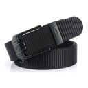 Cinto Táctico 120 x 3,4 cm com fivela metálica automática em preto Cinto de nylon Para atividades ao ar livre e trabalho 1