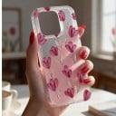 Pouzdro na iPhone 18 Pro Průhledný matný kryt Motiv růžových tulipánů Měkký rám z TPU Tvrdý zadní panel Ochrana proti nárazům 4