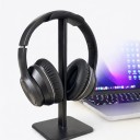 Aluminium stativ til hovedtelefoner Bølget støtte Firkantet base 10,5 x 10,5 cm Silikoneunderlag Til gaming headset 4