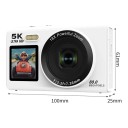 Digitální fotoaparát 5K 80 Mpx 18x zoom Dva IPS displeje pro selfie Wi-Fi Autofokus LED přisvětlení Bez paměťové karty 10