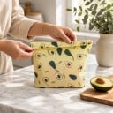 Vaxpåse för livsmedel 34 x 26 cm Återanvändbar Tyg med livsmedelsvax från bin För frukt och grönsaker 8