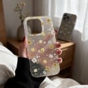 Pouzdro na iPhone 18 Pro Průhledný matný kryt Motiv barevných kvítků Měkký rám z TPU Tvrdý zadní panel Ochrana proti nárazům 2
