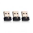 Mus bevægelsessimulator Mouse Jiggler 3 stk USB-A Mini 18,5 x 14 x 6 mm med knap og 3 tilstande Uden drivere Sort mod computersøvning 1