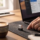 Mus bevægelsessimulator Mouse Jiggler 3 stk USB-A Mini 18,5 x 14 x 6 mm med knap og 3 tilstande Uden drivere Sort mod computersøvning 7