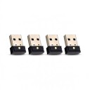 Mus simuleringsenhed Mouse Jiggler 4 stk USB-A Mini 18,5 x 14 x 6 mm med knap og 3 tilstande Uden drivere Sort mod computersøvning 1