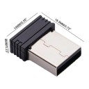 Mus simuleringsenhed Mouse Jiggler 4 stk USB-A Mini 18,5 x 14 x 6 mm med knap og 3 tilstande Uden drivere Sort mod computersøvning 9