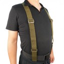 K suspenders tactiques pour ceinture de service en forme de H Largeur 3,8 cm Fixation par velcro Réglables Pour la police, l'armée 6