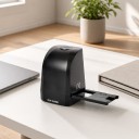 Negativ- og dias scanner 35 mm 8 MPx med USB-forbindelse til computer LED-belysning 2400 dpi Sort til digitalisering af gamle fotografier 4