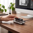 Makro klávesnica SAYODEVICE 3 klávesy Cut Copy Paste 6,9 x 3 x 2,5 cm Mechanické spínače OUTEMU Red RGB USB-C Čierna pre kanceláriu 2